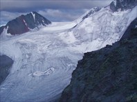 Ледник Текелю - верхняя часть
